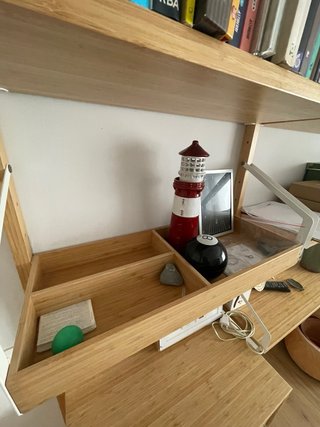 Estantería modular Svälnas Ikea de bambú