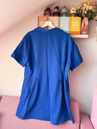 Vestido azul camisero con botones