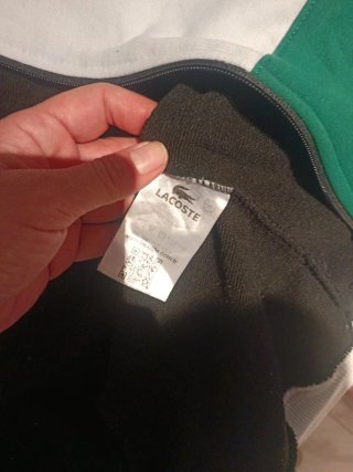Sudadera Lacoste Cremallera Color Block Vintage XL
