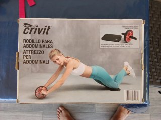 Rodillo Abdominales Crivit con Esterilla