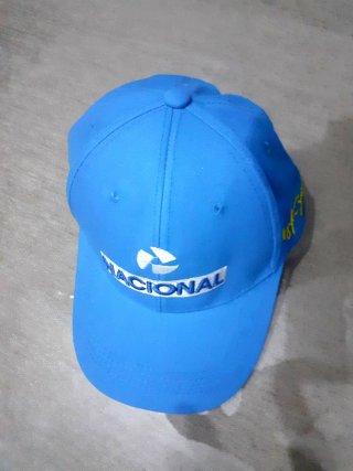 Gorra Ayrton Senna Azul y Plateada
