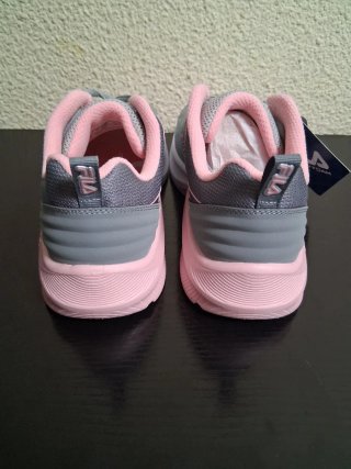 Zapatillas Fila Gris y Rosa Talla 39
