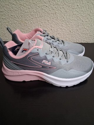 Zapatillas Fila Gris y Rosa Talla 39