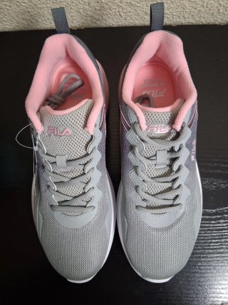 Zapatillas Fila Gris y Rosa Talla 39