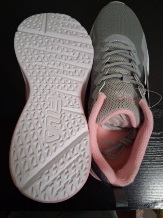 Zapatillas Fila Gris y Rosa Talla 39