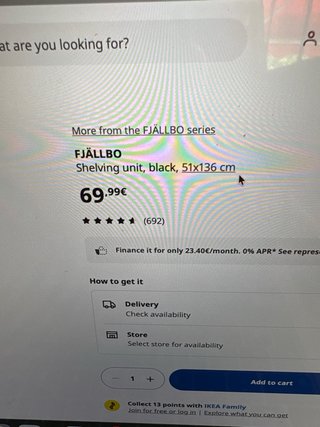 Estantería Ikea Fjallbo Como nueva