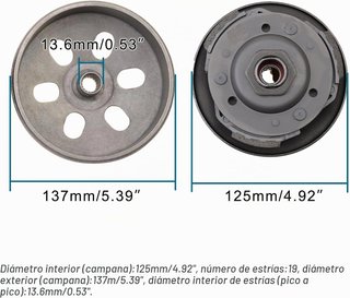 Embrague Completo GY6 125cc 150cc Scooter ATV