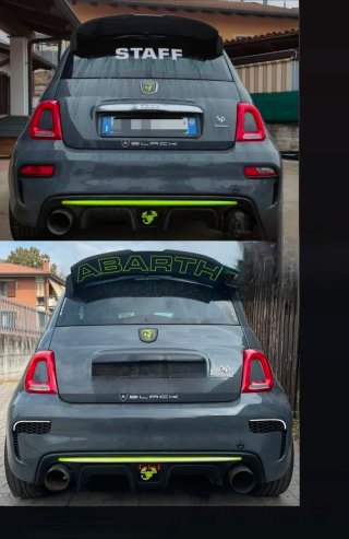 Abarth 2 Led Marcha Atras Paragolpes Trasero