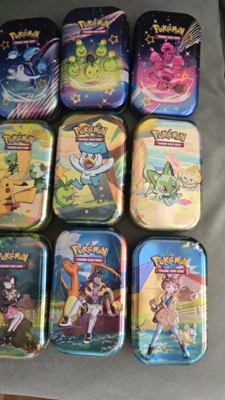 15 Latas Pokémon TCG vacías