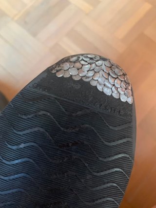 Zapatos cuero baile flamenco tacón