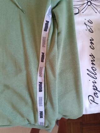 Sudadera Puma Verde con Logo