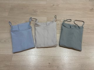 ESMARA pack 3 tops tirantes mujer S/M sin estrenar