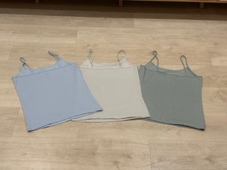 ESMARA pack 3 tops tirantes mujer S/M sin estrenar