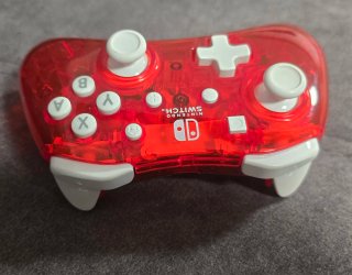Mando Nintendo Switch Transparente Rojo