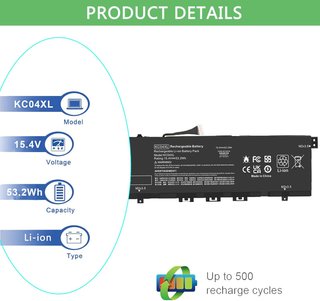 Batteria KC04XL HSTNN-DB8P HSTNN-IB8K KC04053XL