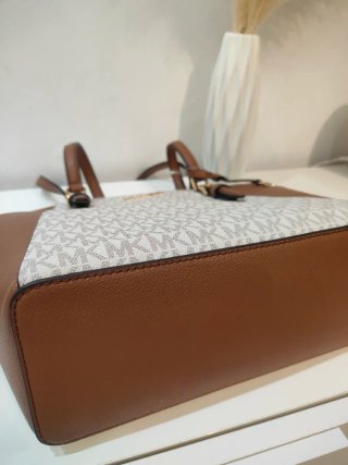 Borsa Michael Kors monogram beige/marrone