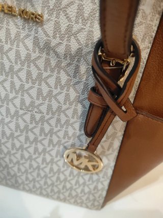 Borsa Michael Kors monogram beige/marrone