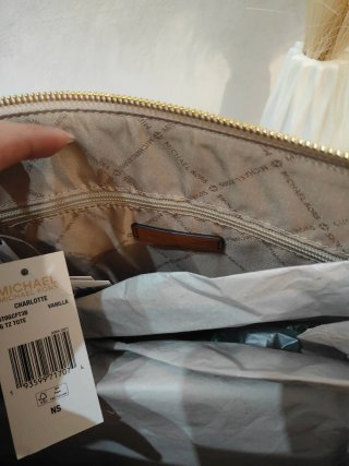Borsa Michael Kors monogram beige/marrone