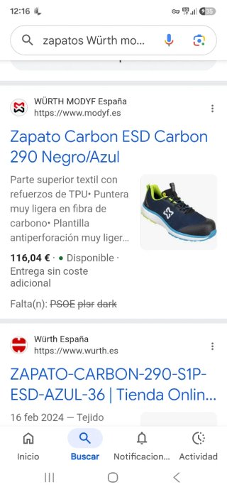 Zapato de seguridad WURTH