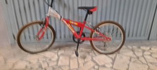 Bicicleta niño adulto roja