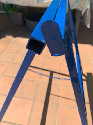 Caballete de obra de hierro azul (2 unidades)