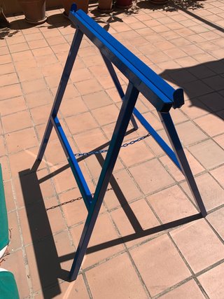 Caballete de obra de hierro azul (2 unidades)