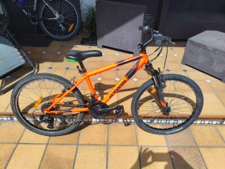 Bicicleta infantil B'Twin naranja, niño 8+14 años