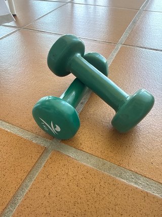 Mancuernas 1 kg Decathlon Verdes (2 unidades)