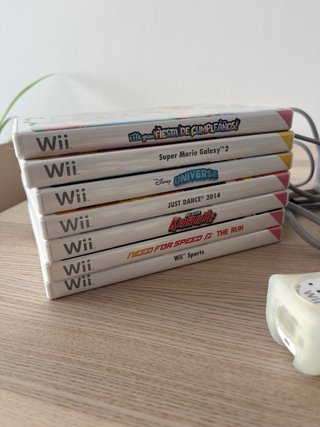 Consola Nintendo Wii Blanca + Juegos y Accesorios