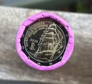 Moneda 2€ Italia 2025 Amerigo Vespucci