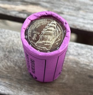 Moneda 2€ Italia 2025 Amerigo Vespucci