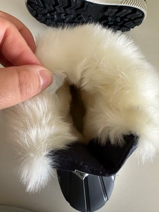 Botas de nieve infantiles con pelo