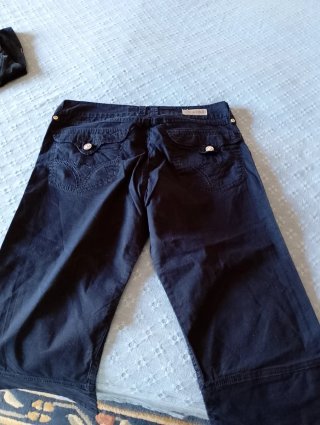 Pantalones Pirata Negro T.38 y Azul T40