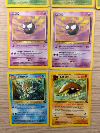 Set 12 Carte Pokemon Fossil Moltres