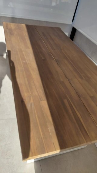 Mesa Terraza Madera y Metal SKLUM