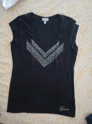 Camisa encaje H&M negra T S