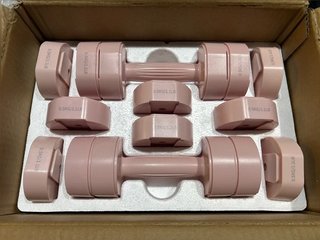 Mancuernas Merach Ajustables 2 en 1 Morado