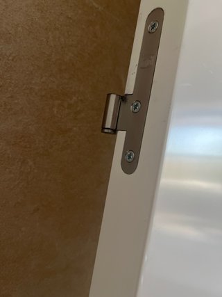 Puerta lacada blanco con cristal templado