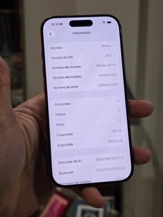 iPhone 16 Pro 128GB a estrenar