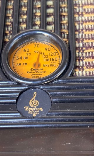 Radio Emerson AM FM miniatura 1938