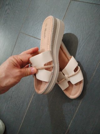 Ciabatte Renda beige donna n.39