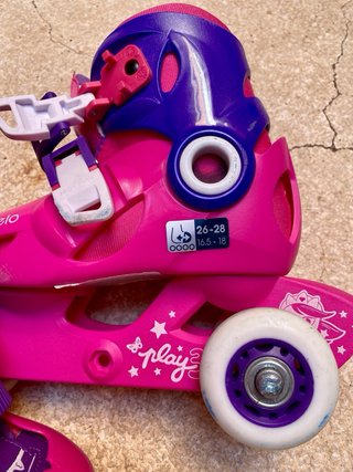 Patines en línea rosas para niña