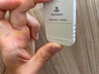 Sony Playstation 1 Ps1 Memory Card Originale Grigi