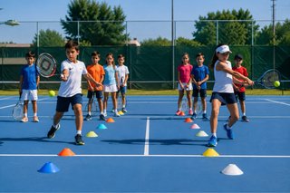 Clases de tenis, en La Manga del Mar Menor
