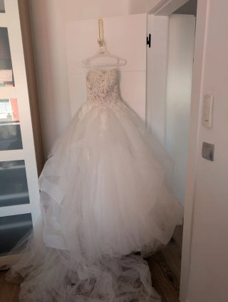 Vestido de Novia Pronovias Blanco Encaje