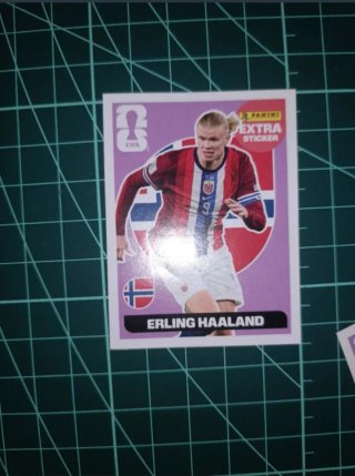 Panini Extra Sticker Erling Haaland Mundial 2026