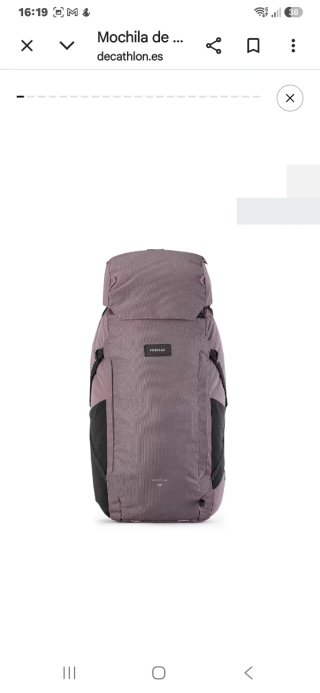 Mochila Montaña FORCLAZ Mujer 60+6L