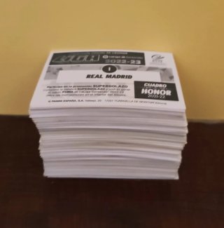 215 cartas Panini Temporada 22-23