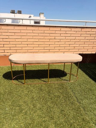 Banco Sklum Beige y Dorado boda