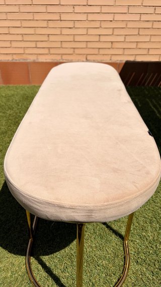 Banco Sklum Beige y Dorado boda